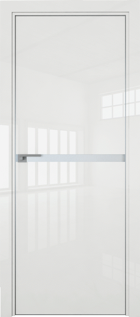 Межкомнатная дверь 11LK, белый люкс, кромка матовая