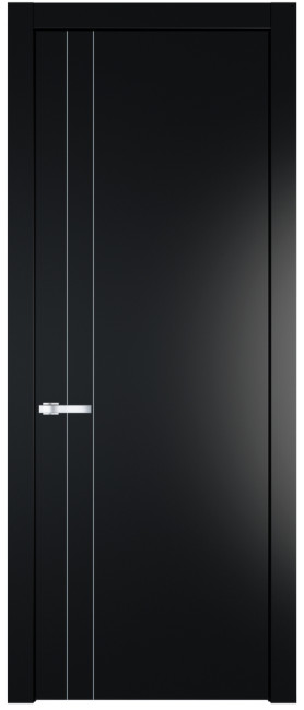 Межкомнатная дверь 12PW, молдинг, Блэк