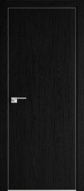 Межкомнатная дверь 1ZN, дарк браун, матовая с 4х сторон