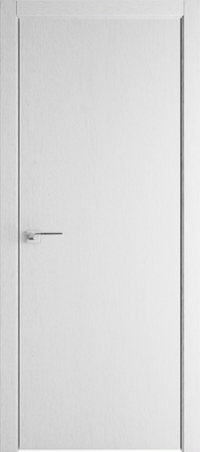 Межкомнатная дверь 1ZN, монблан, матовая с 4х сторон
