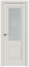 Межкомнатная дверь 2.37U, Дарквайт, стекло "Франческо"