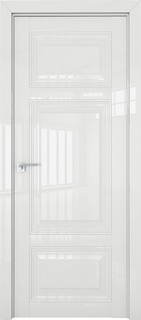 Межкомнатная дверь 2.104L, белый люкс