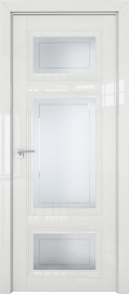Межкомнатная дверь 2.105L, белый люкс