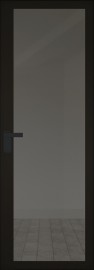 Межкомнатная дверь 2AGK Стекло Планибель графит, черный прокрас
