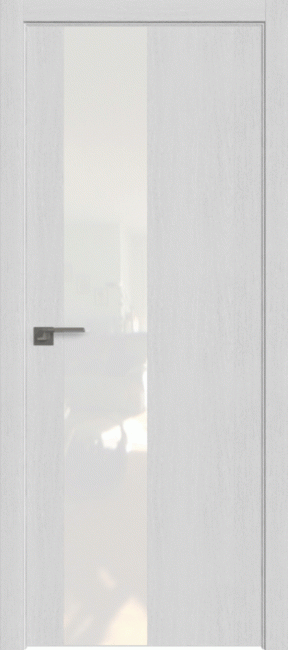 Межкомнатная дверь 5ZN, монблан, кромка матовая с 4х сторон