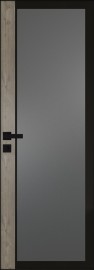 Межкомнатная дверь 6AGK Мателюкс графит, черый прокрас