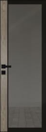 Межкомнатная дверь 6AGK Планибель графит, черный прокрас