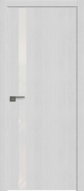 Межкомнатная дверь 6ZN, монблан, кромка матовая с 4х сторон