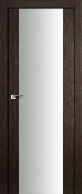 Межкомнатная дверь "8X", белый триплекс, венге мелинга