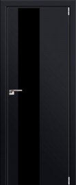 Межкомнатная дверь "5 Е", черный матовый, мат. с 4-х сторон