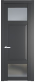 Межкомнатная дверь 1.3.4PD, Графит