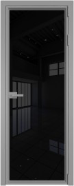Межкомнатная дверь 1AV стекло черный триплекс