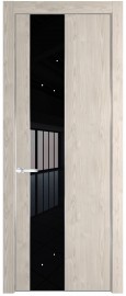 Межкомнатная дверь 19NE, серебряный профиль