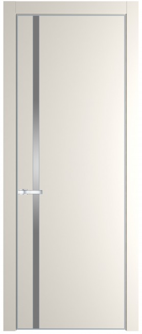 Межкомнатная дверь 21PA, серебряный профиль