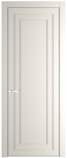 Межкомнатная дверь 26PA, серебряный профиль