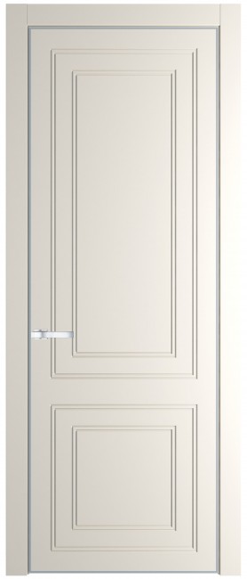 Межкомнатная дверь 27PA, серебряный профиль