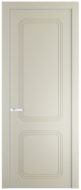 Межкомнатная дверь 34PA, серебряный профиль