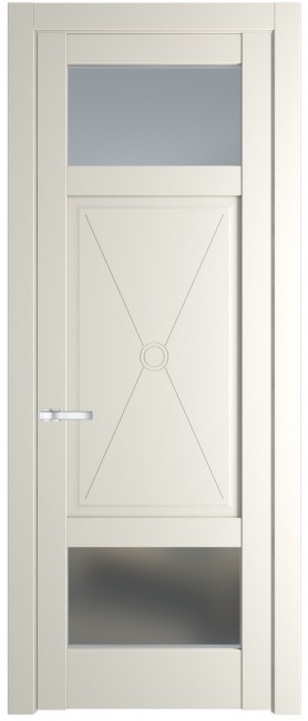Межкомнатная дверь 1.3.2PM, Перламутр белый